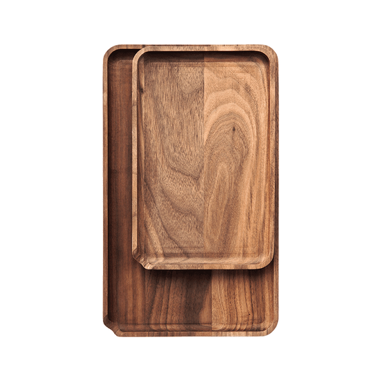 Marley Natural Wooden Rolling Tray w/ Scraper