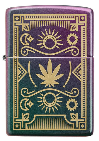 Zippo Lighter - Iridescent Cannabis
