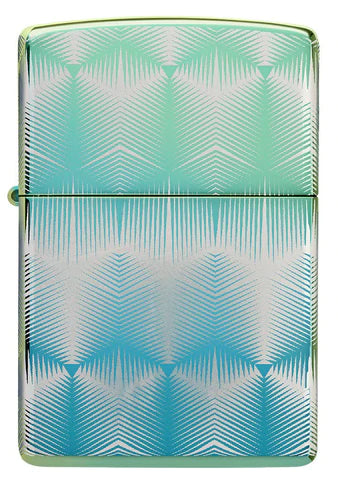 Zippo Lighter - Teal Pattern