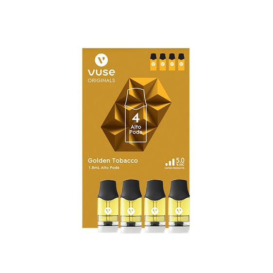 Vuse Alto Golden Tobacco Pods - 4 Pack Vape Juice Vuse   