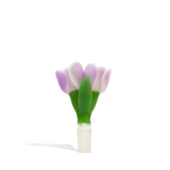 White Tulip 14mm Bowl - Empire Glassworks Cannabis Accessories Empire Glassworks   