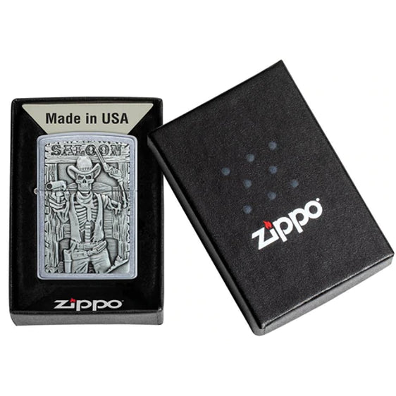 Zippo Lighter - Saloon Skull Zippo Zippo   