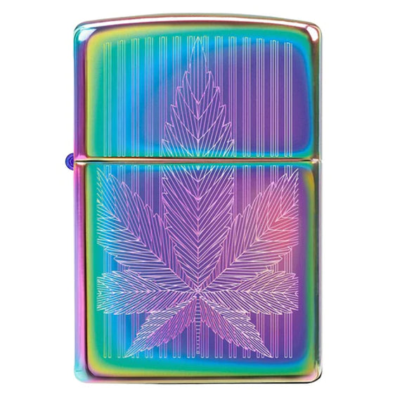 
Zippo Lighter - Multi Color Cannabis