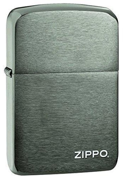 Zippo Lighter - 1941 Replica w/ Zippo logo on Black Ice