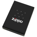 Zippo Lighter - Blue & Red Fire Black Matte Zippo Zippo   