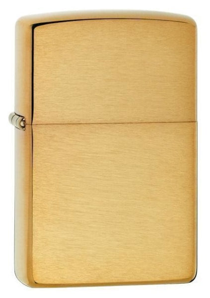 Zippo Lighter - Brushed Brass w/o Engraving
