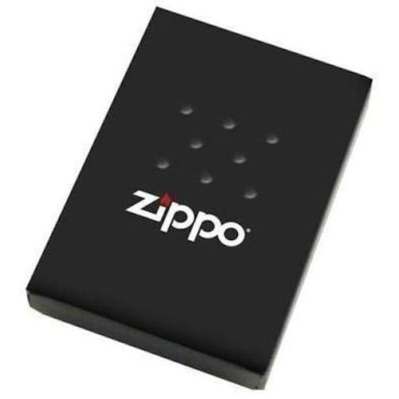 Zippo Lighter - Flaming Skull Black Matte Zippo Zippo   