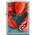 Zippo Lighter - Lobster Satin Chrome Zippo Zippo   
