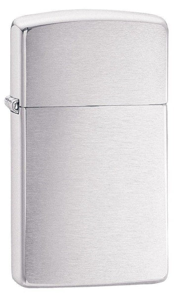 Zippo Lighter - Slim Brushed Chrome