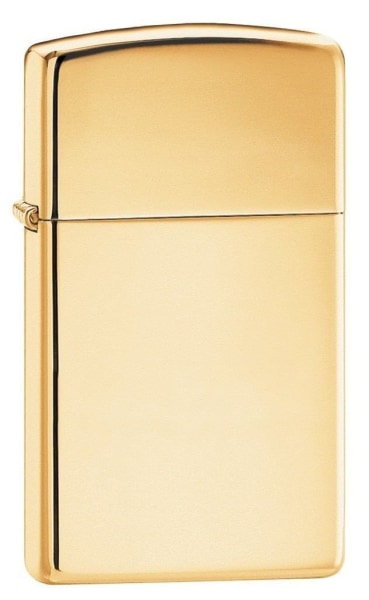 Zippo Lighter - Slim High Polish Brass